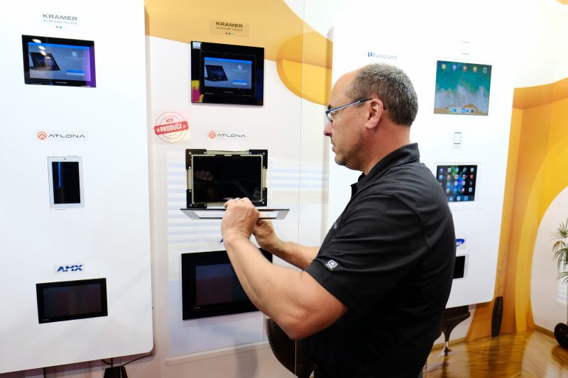 Wall-Smart Adds Flush-Mount for Atlona Velocity Touch Panels