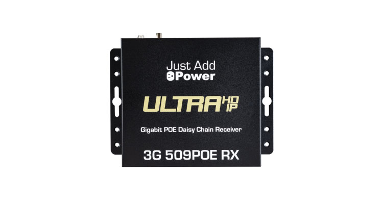 Just Add Power Adds Daisy Chain Receiver to 3G Ultra HD-Over-IP Series