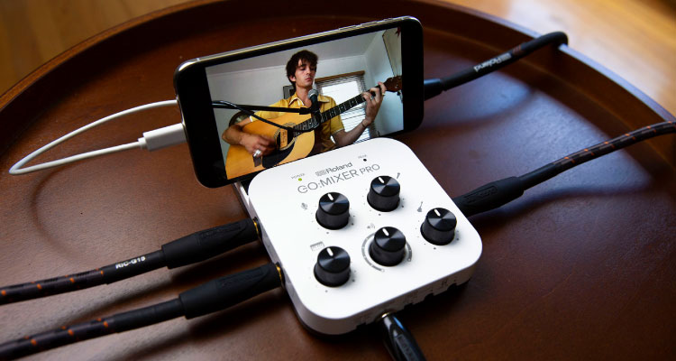 Roland Announces GO:MIXER PRO Smartphone Audio Mixer and Virtual Stage Camera App