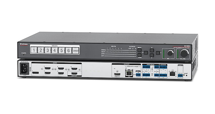 Extron Adds IN1806 with 4K/60 @ 4:4:4 Scaling to Presentation Switcher Lineup