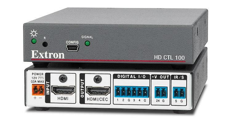 Extron Ships HD CTL 100 to Automatically Turn On and Control Displays