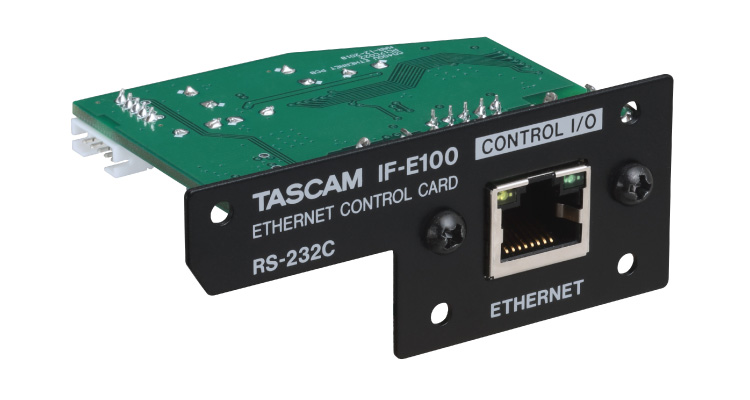 TASCAM IF-E100 Card Enables Ethernet Control  of CD-400U Media Player