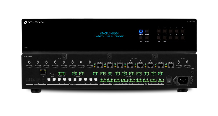 Atlona Ships Opus Series of 4K HDR Matrix Switchers