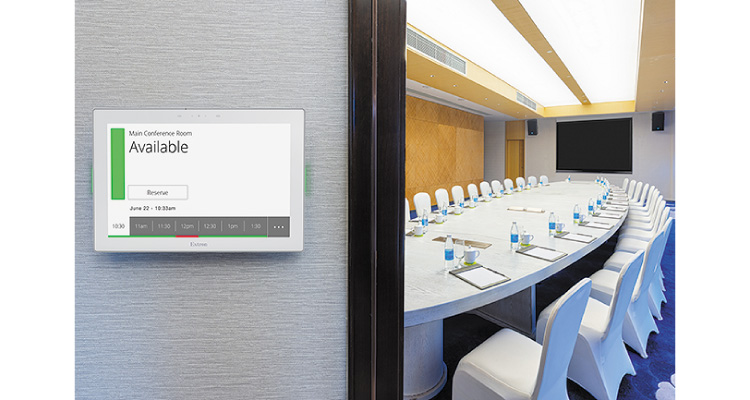 Extron Intros 10″ Room Scheduling Panel