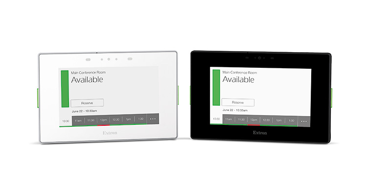 Extron Ships TLS 525M 5″ Scheduling and Room Booking Panel