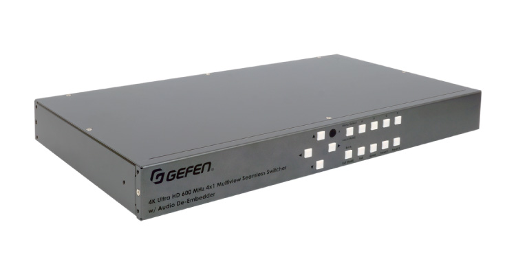 Gefen Ships 4K 600 MHz 4×1 Multi-View Seamless Switcher