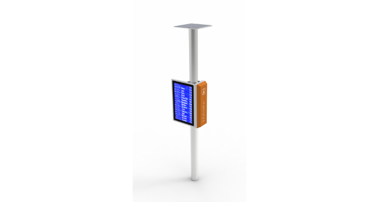 Nanov Debuts Solar-Powered LCD Signs for Transit Applications