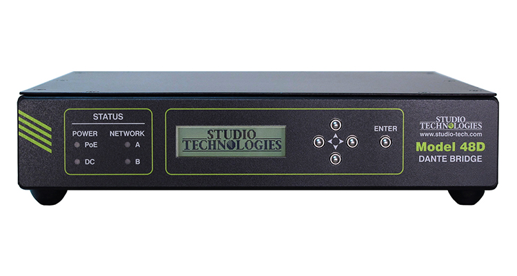 Studio Technologies Adds Model 48D Dante Bridge