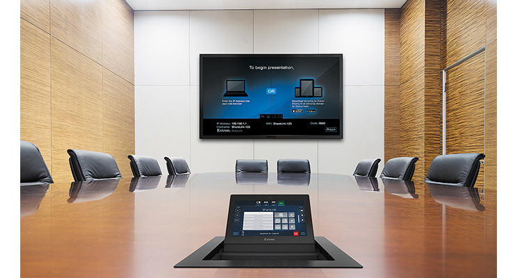 Now Shipping Easy-to-Install 7″ Touchpanel That Blends Powerful AV Control with A Cable Cubby