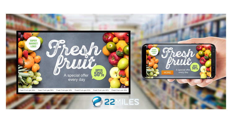 22Miles Launches Carry2Mobile – Moving Digital Signage Content to Mobile Screens