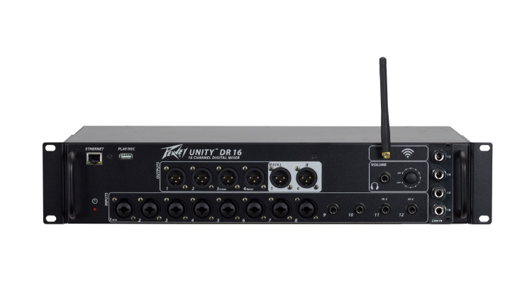 New UNITY DR16 Digital Mixer by Peavey Ships
