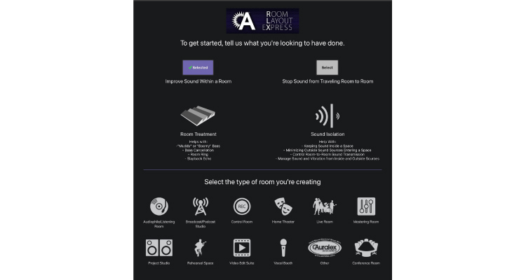Auralex Acoustics Offers Standalone App RLX: Room Layout eXpress