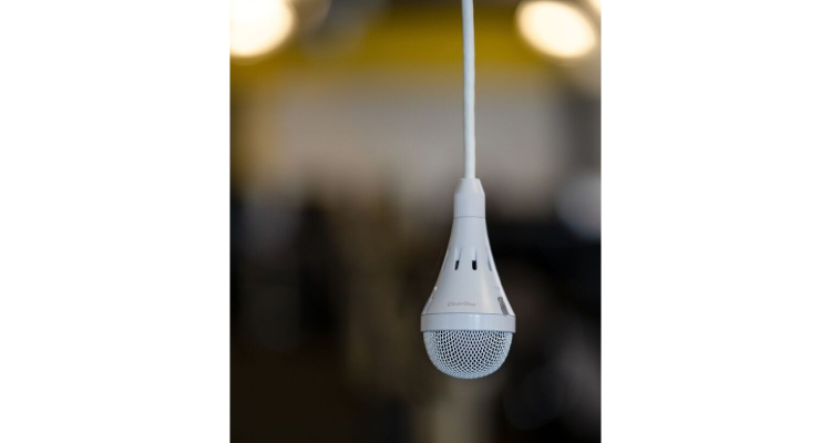 ClearOne Intros Ceiling Microphone Array with Built-In Dante Interface