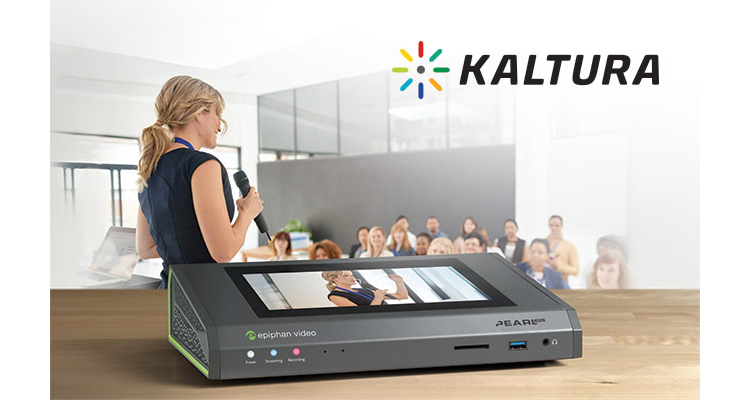 Epiphan Video to Show Kaltura CMS Integration and Crestron Control Module for Pearl at ISE 2019