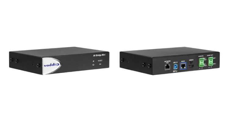 Vaddio Ships AV Bridge Mini for Conferencing and Live Streaming