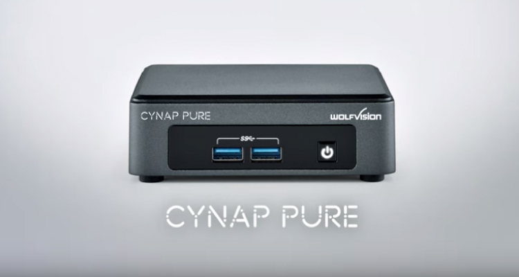 WolfVision Launches Cynap PURE Wireless Presentation System at ISE 2019