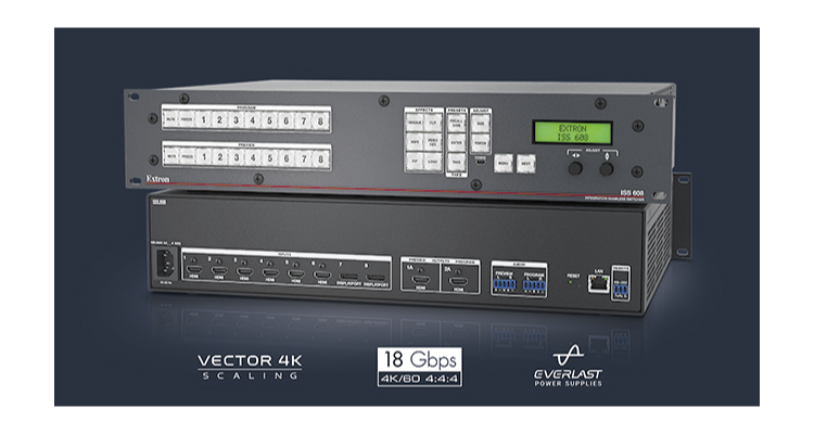 Extron Debuts 18G, 4K/60 Seamless Switcher and Scaler