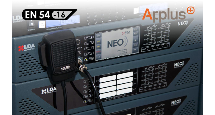 The LDS NEO Now EN 54-16 Security Certified with Applus+