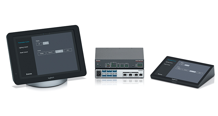 Extron and Logitech Combine AV Control with Powerful One-Touch Collaboration