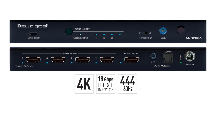 New Key Digital HDMI Switchers Are Aimed at Consumer SoundBar Applications