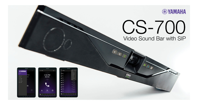Yamaha SIP-Based CS-700 SIP Video Sound Bar Ships