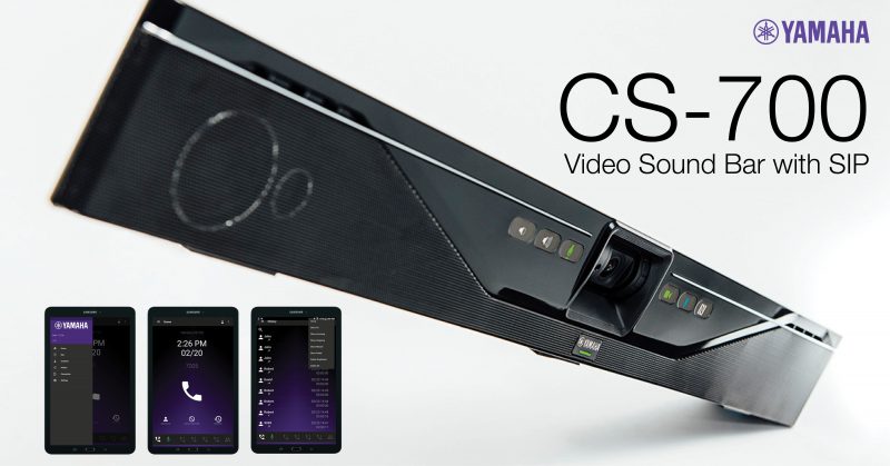 Yamaha Now Shipping CS-700 SIP Video Sound Bar