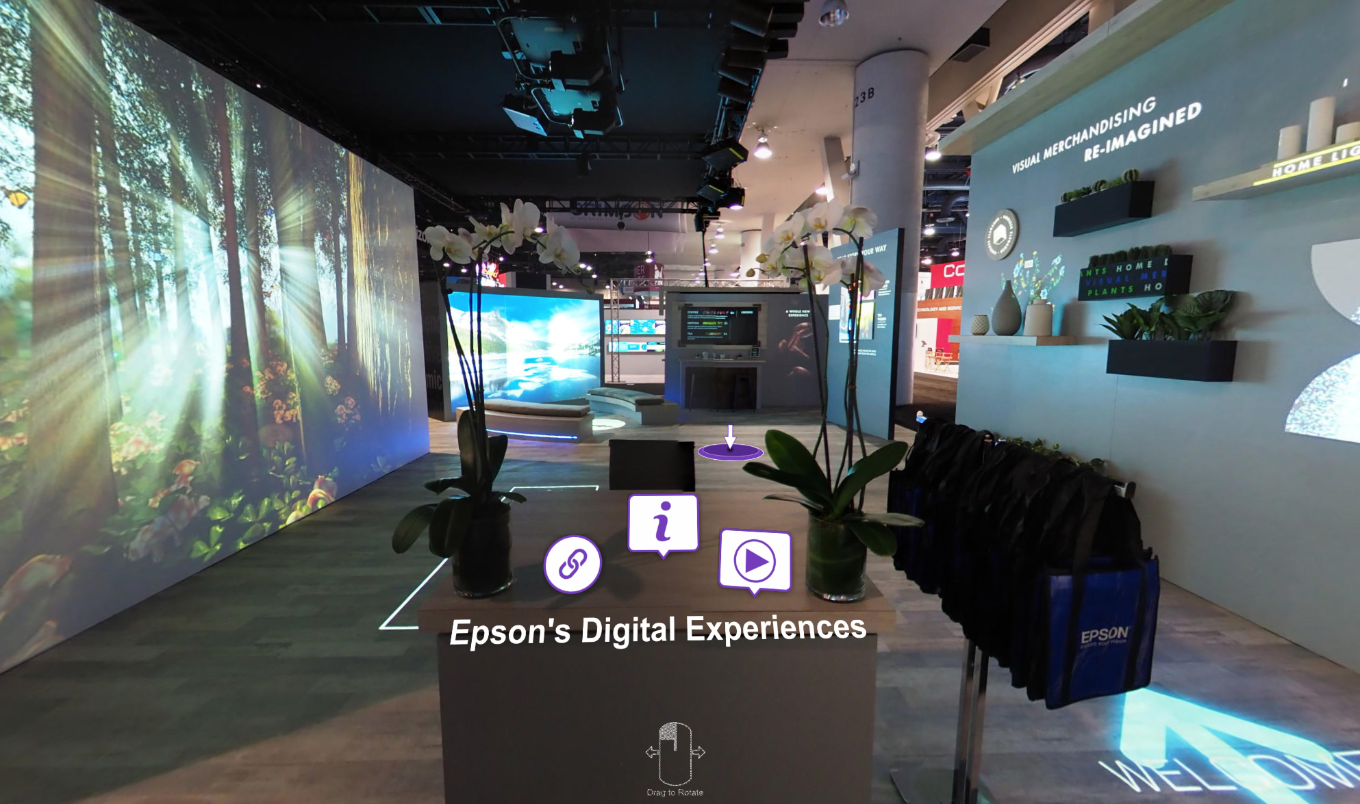 Epson Talks Digital Signage Show and 72-Mega-Pixel VR Tour of their Booth