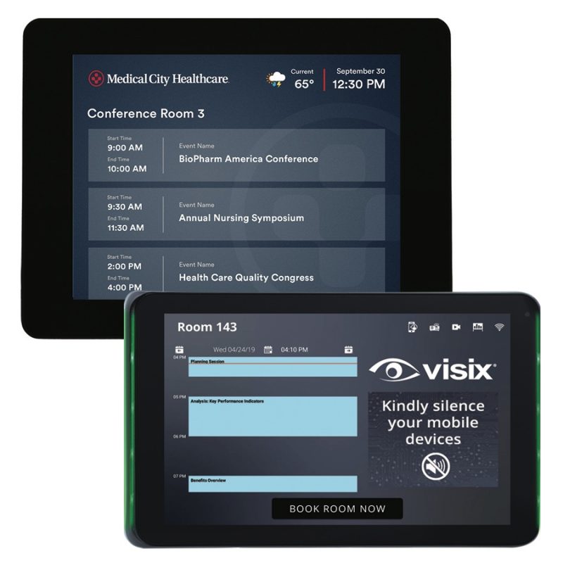 Visix Debuts Touch Room Signs with Most Customizable UI on the Market at InfoComm 2019