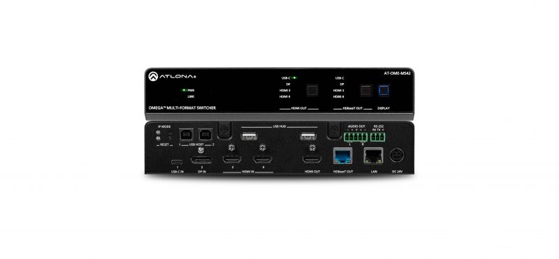 Atlona Amplifies Omega Series with New Multi-Format Switcher