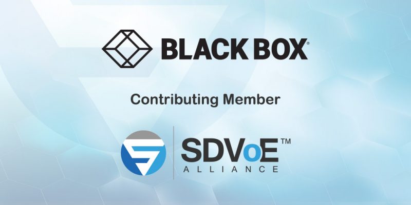 Black Box Becomes Contributing Member of SDVoE Alliance Leading Up to InfoComm 2019