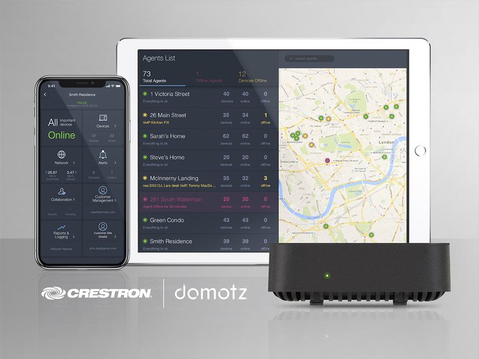 New Crestron Partnership with Domotz Delivers Best-in-Class Remote Monitoring and Management