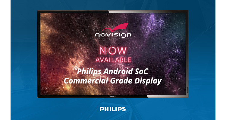 Philips SoC Now Includes NoviSign Digital Signage Software