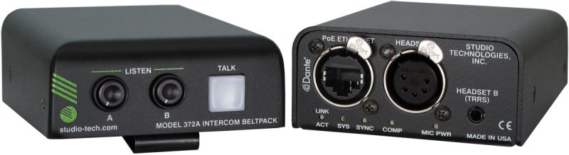 Studio Technologies Introduces New Dante Intercom Beltpacks