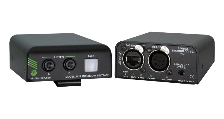 New Dante Intercom Beltpacks Debut from Studio Technologies