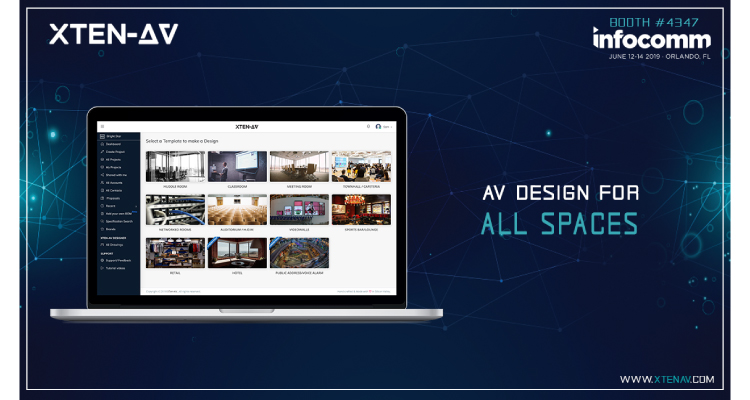 Startup XTEN-AV Will Debut Cloud-Based AV Design System at InfoComm 2019
