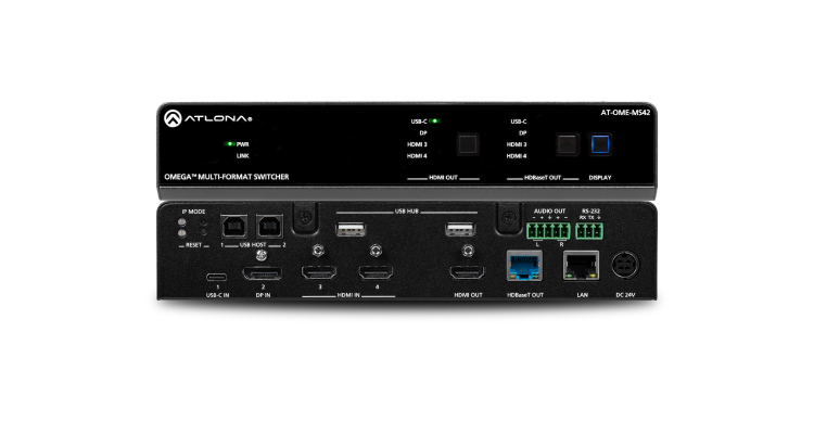 Atlona Debuts USB-C Omega Series Multi-Format Switcher at InfoComm 2019