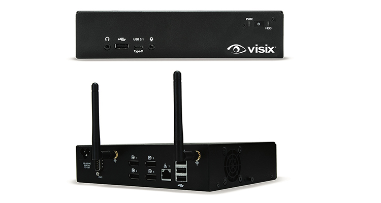 Visix Showcases New Four-Output Digital Signage Media Player at InfoComm 2019