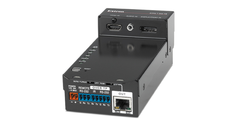 Extron Debuts Two-Input Floor Box Transmitter for 4K Video