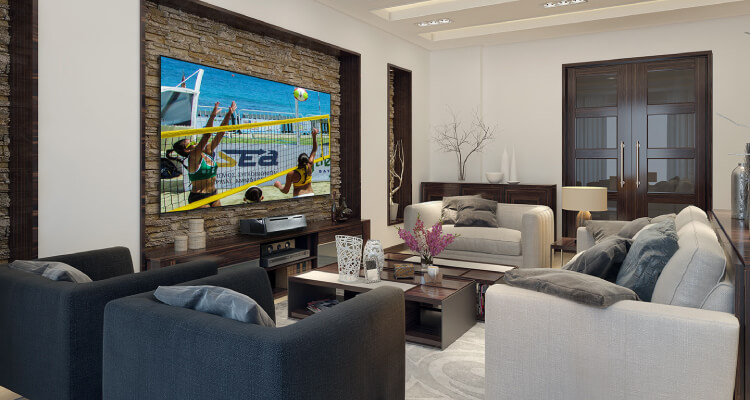 Stewart Filmscreen Will Show a New Balón Edge Projection Screen at CEDIA Expo, Aimed at Both Home and Pro