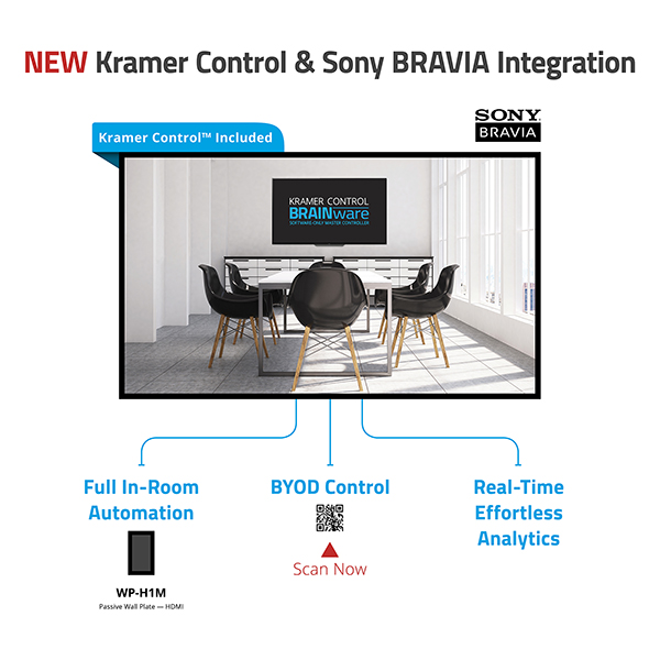 Kramer And Sony Add New Interactive Features to Professional Displays with Exterity