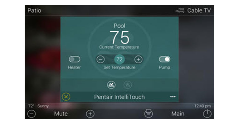 URC Adds Integration of Pentair Pool and Spa Control