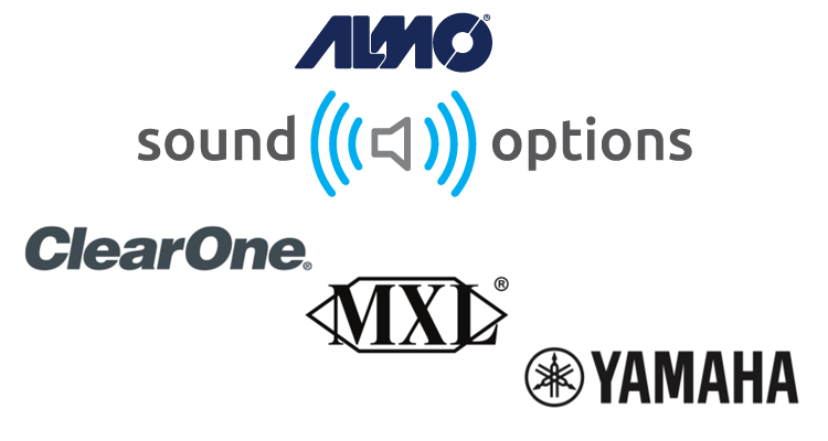 Almo Pro A/V Adds ClearOne, Yamaha UC and MXL to  Sound Options Audio Group