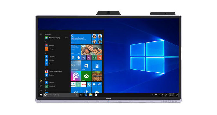 Sharp Ships Windows Collaboration Display With Microsoft Skype for Business