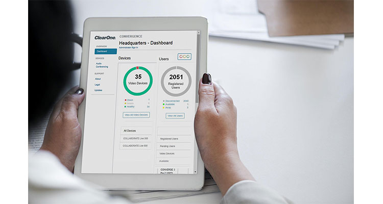 ClearOne Intros CONVERGENCE AV Network Manager