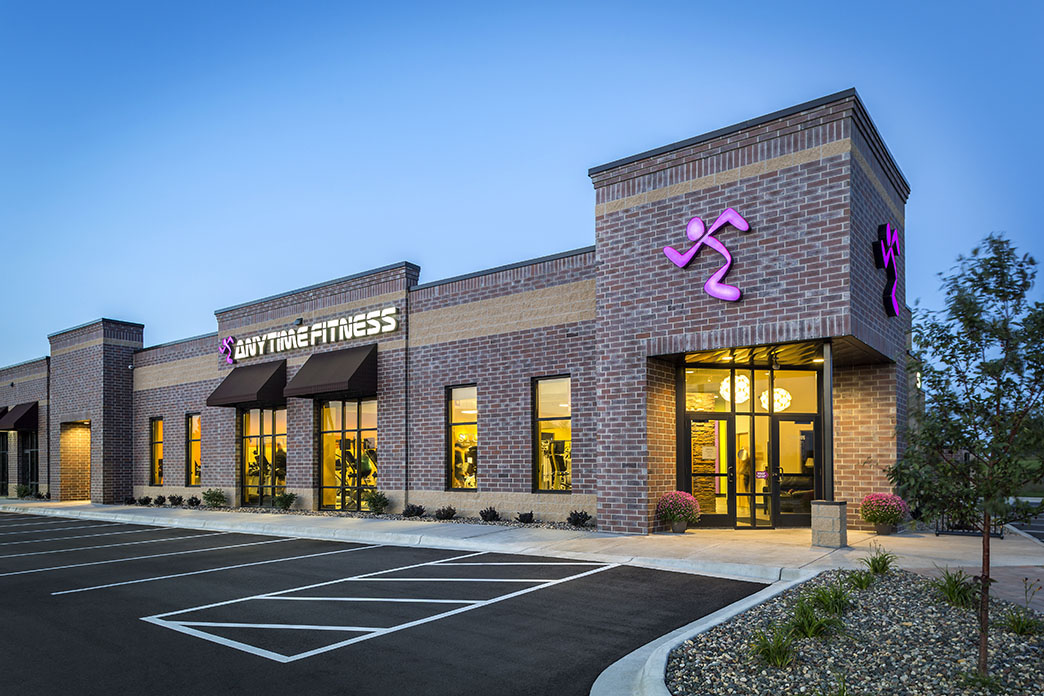Outside of an Anytime Fitness 