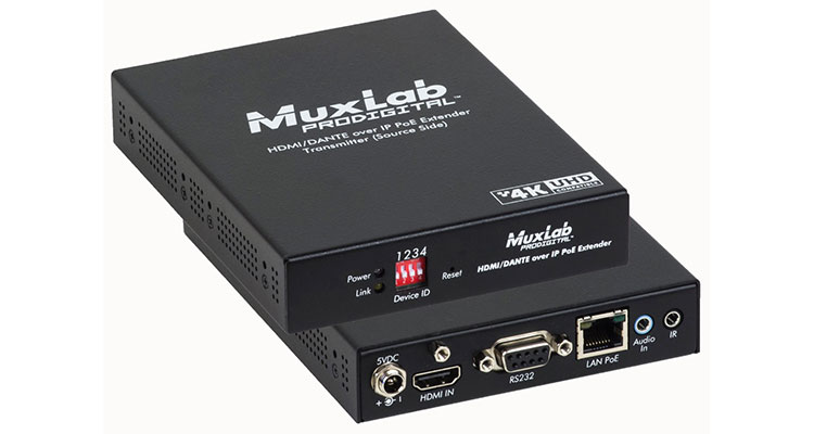 MuxLab Ships AV-Over-IP PoE Transmitter