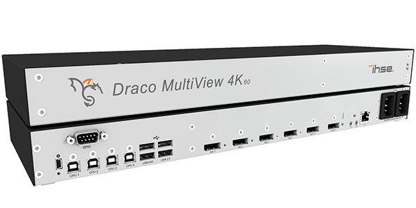 IHSE Draco MultiView4K60 facilitates video surveillance