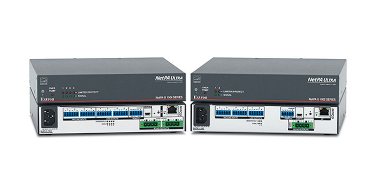 Extron Adds Dante to XPA Amplifiers, the NetPA U 1004 and NetPA U 1002