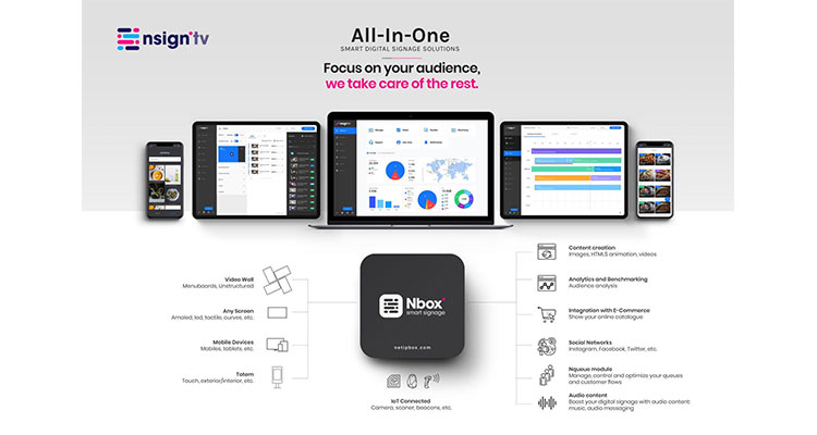 Netipbox Technologies debuts at ISE and presents Nsign.tv, its SaaS all-in-one smart DS platform