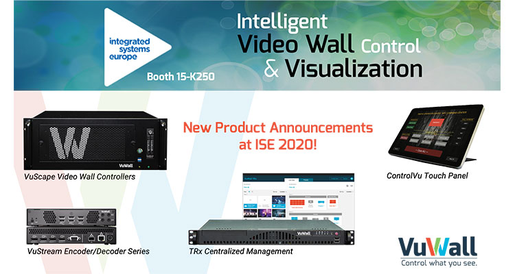 VuWall will Debut ControlVu Touch Panel, VuScape Video Wall Controller at ISE 2020
